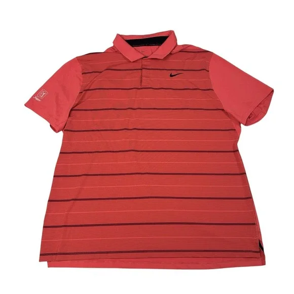Nike Tiger Woods Collection Golf Polo Mens Size XXL Dri-Fit Performance Orange - Picture 1 of 8